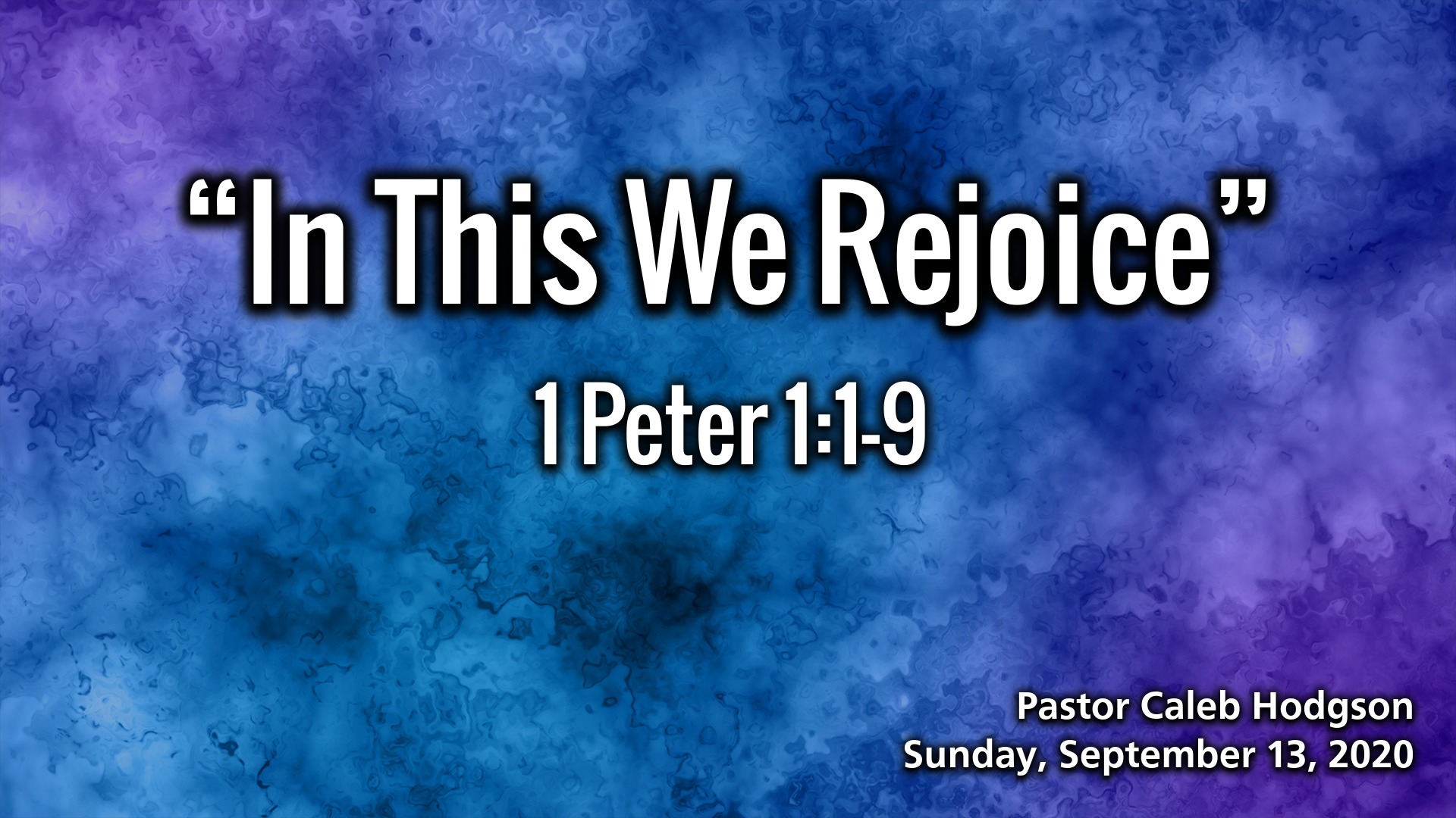 "In This We Rejoice"