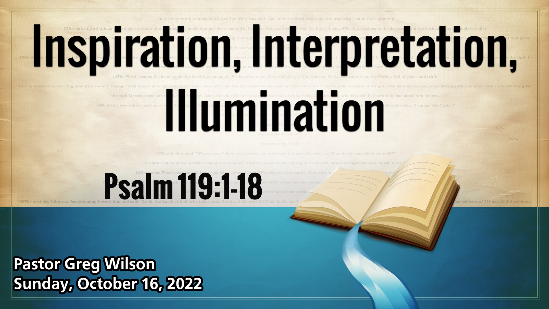 "Inspiration, Interpretation, Illumination"