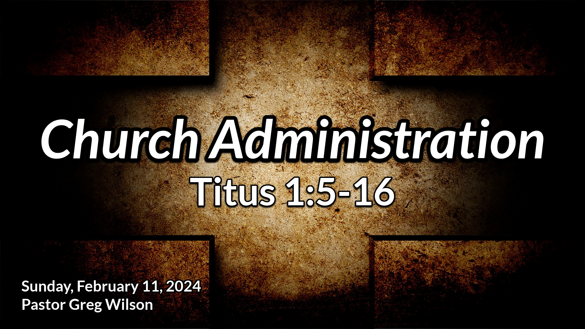 "Church Administration"