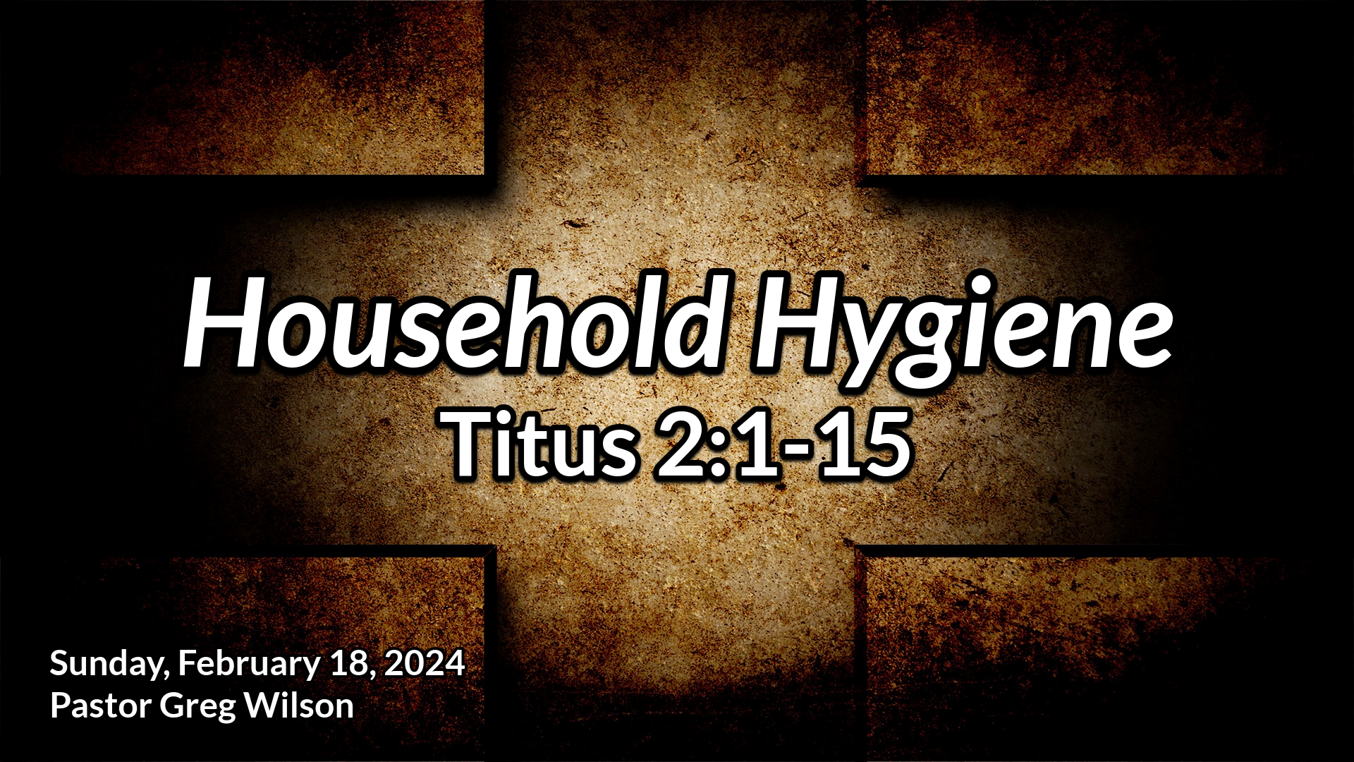 "Household Hygiene"