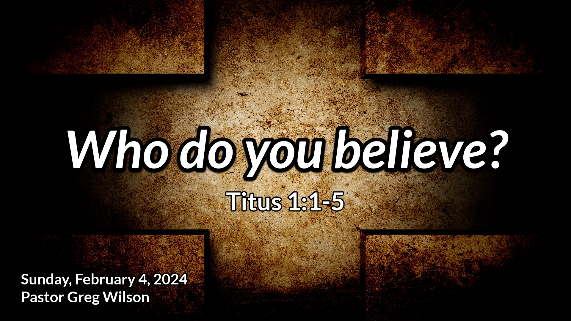 "Who do you believe?"