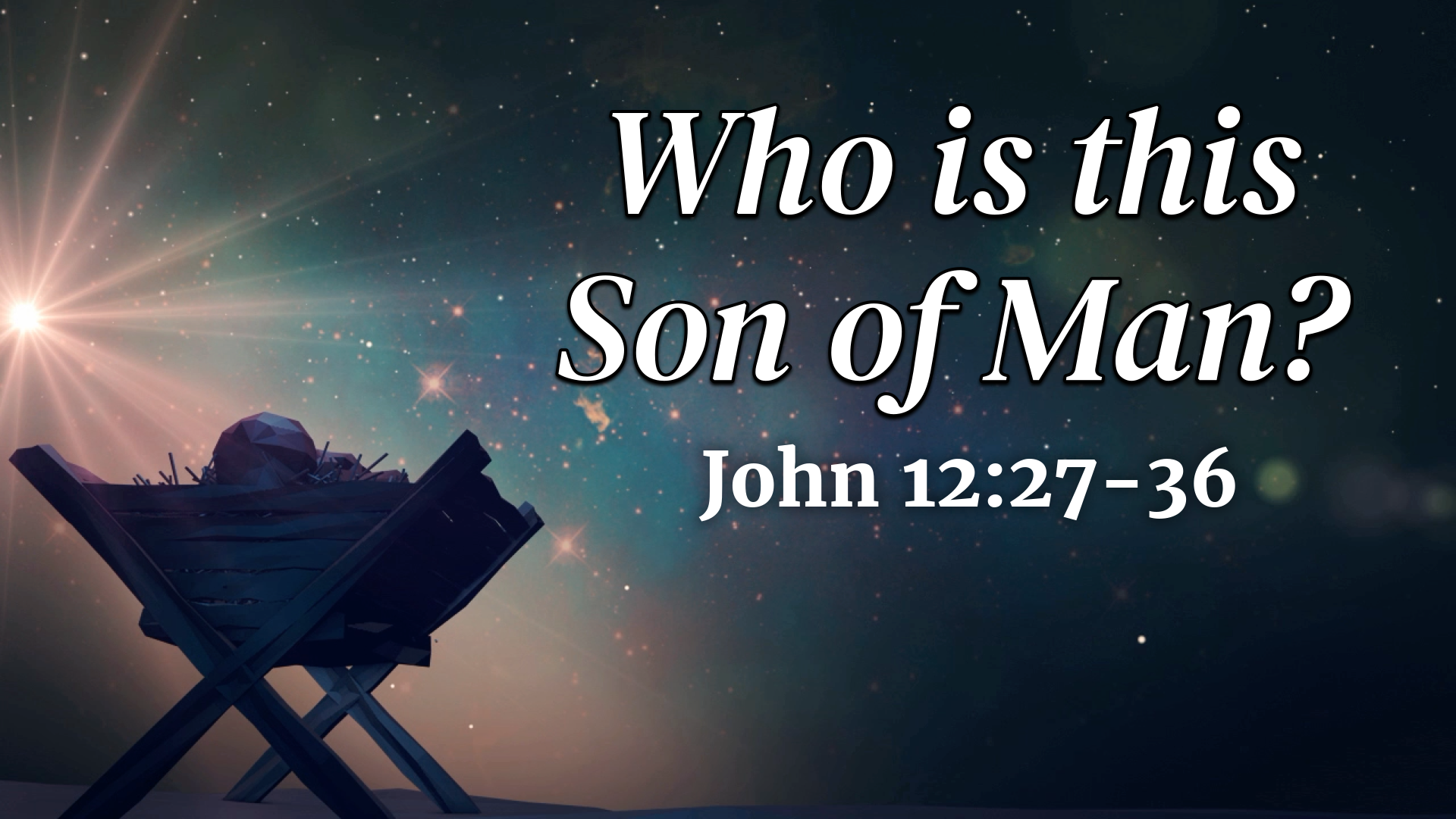 "Who is this Son of Man"